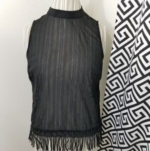 Monteau | Sheer Rose Top